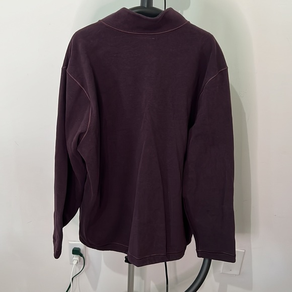 Reversible Solid Quarter Zip Johnson & Murphy Knit Sweater - Picture 8 of 10